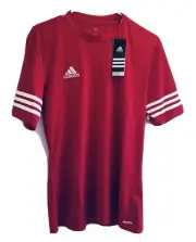 Adidas Men Climalite Jersey T Crew Entrada 14 Red Sz Small Football/Soccer Gym