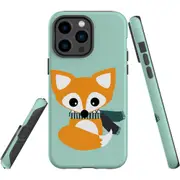 For iPhone 14 Pro Max Case Tough Protective Cover, Cute Brown Fox