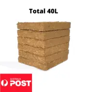 6 x 490g Coco Peat Bricks Premium Coir hydroponic media, potting mix total 40L