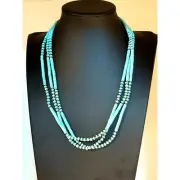Native American Handmade Turquoise Heishi Necklace