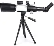 Refractive Astronomical Telescope, HD Landscape Astronomy Space Finder Telescope with Tripod for 360° Adjustment Getting Started StarryResearch