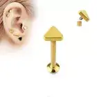 Piercing Ear Labret Screw Inner Triangle Golden