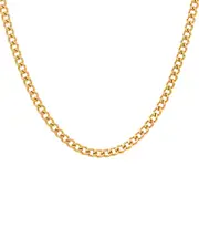 ADORNIA Stainless Steel Cuban Chain Necklace