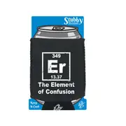 The Element Of Confusion - Funny Novelty Stubby Holder With Base