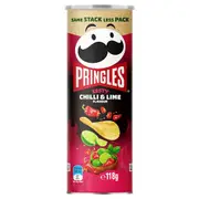 Pringles Zesty Chilli & Lime Flavour Potato Chips 118g x 12