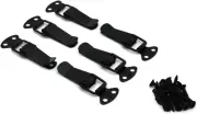 Black Toggle Latch, (6 Pack 75Mm Overall Length) Stainless Steel Spring Loaded C