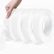 4Roll, Double Sided Tape, Nano Mounting Tape, Clear Hanging Poster Wall Tape,...