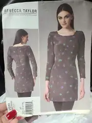 Vogue 1251 Uncut Rebecca Taylor American Designer Fitted Dress Pattern 6-14