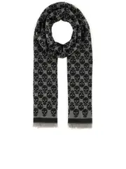 Alexander Mcqueen Skull Monogram Scarf