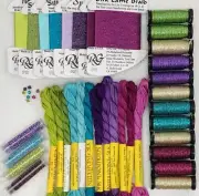 Wright Friends threads beads canvas kit Tony Minieri design counted canvas work