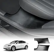 X-CAR Rear Door Sill Plate Protector for Tesla Model Y 2022-2025 Car Threshold Scuff Trim Covers Guards Accessories