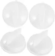 POPETPOP 4Pcs Microwave Oven Replacement Knobs Timer Control Buttons for Efficient Cooking Compatible with Microwave Models Easy Installation Durable Design