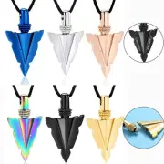 Women Mne Arrow Memorial Cremation Mini Urns Necklace For Ashes Urn Pendant Gift