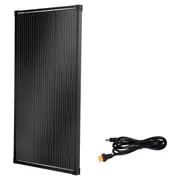100W Solar Panel Fixed Black Frame + XT60 Male Female Connector Plug DC5521 Adapter