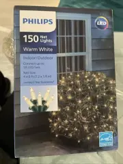 Philips 150 Net Lights Warm White 4x6Ft NEW! Fast Shipping !