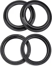 46X58X11 Front Fork Damper Oil Seal & 46x58 Dust Cover For YZ125 WR250Z WR250F WR250R Street legal 1996-2015(2pcs Oil 2pcs Dust)