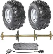 810mm Rear Axle Kit 8" Wheels Brake Rotor Sprocket Hub for Go kart ATV Trike