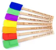 Personalized Baking Spatula, Bamboo Baking Tool, Silicone Scraper,Gift for Baker