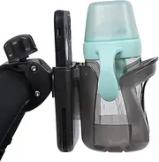 Cup Holder For Walking Aids - Scooter Bottle Holder & Bottle Holder | 2-in-1 No-Slip Cell Phone Holder & Storage Space Organizer For Bo