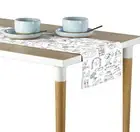 Wedding Bells White Table Runners 12"x72" or 14"x108"