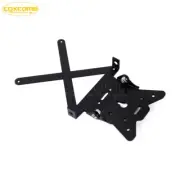 Black Adjustable License Number X-Plate Bracket Holder Rear Tail Tidy Base Plate