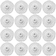 Mop Pad Accessories Robot Vacuum Cleaner Vacuum Self-Cleaning and Mop Mop Cloth Replacement Parts，Compatible for Dreame ，W10 ，W10 Pro(16pcs)