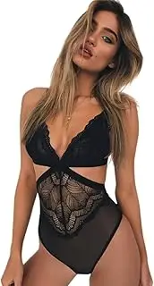 [JINZIJINYU] Sexy Lingerie Outfits Lace Lace Sexy Bodysuit Mesh Perspective Sling Lingerie