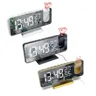 Smart Alarm Clock USB Digital Projection Temperature Time Projector LED Bedside