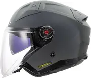 LS2 OF603 Infinity II Solid, open face helmet , color: Matt-Grey , size: XXL