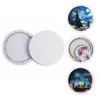 2 Pcs White Blank Canvas Wooden Painting Board Painting Canvas Panel Board