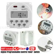 Digital LCD Display Power Programmable Timer Time Switch DC 12V Relay Day NEW