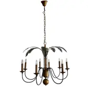 [Florabelle Living] Palm Leaves Iron Chandelier 8 Lights