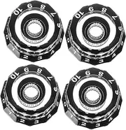 GREENADSCAPE 4 pcs Electric Guitar Volume Control Knobs Durable Replacement Knobs for Electric Bass Guitars Simple Design Easy to Install