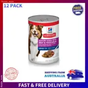 Hill's Science Diet 7+ Beef & Veg Stew Dog Food 363g 12 Pack