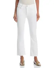 rag & bone Flexi Peyton High Rise Ankle Bootcut Jeans in Optic White