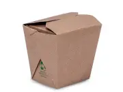 New Brown Kraft Chinese Take Out Containers (16oz) 3.5"x2-7/8x3.5" - Free Ship