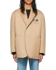We11done Logo Patch Twill Blazer S,XS Nude