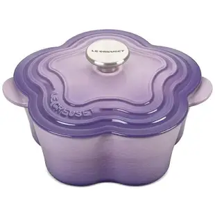 Le Creuset 藍鈴紫 花鍋 山茶花 鑄鐵鍋 20cm 深鍋 淺鍋