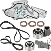 LesNau Timing Belt Kits with Water Pump for Car Engine Compatible with 2003-2018 Honda Accord Pilot Odyssey Ridgeline Acura MDX RDX RL TL TSX ZDX - Replace TCKWP329, TKH-002, TKH002