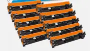 New 10 X Toner Cartridge for HP LaserJet Pro M102w M130fw M130fn Printer CF217A