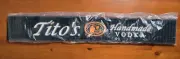 NEW Tito's Hand Made Vodka Austin TX Rubber Bar Spill Mat 22.75 x 3.25" Man Cave