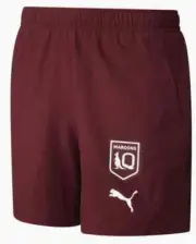 QLD Maroons State of Origin Kids Maroon Training Shorts