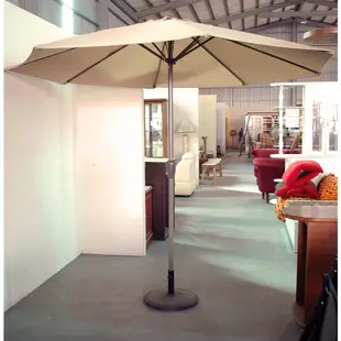 高雄家具全新批發全新 270cm戶外庭院休閒 遮陽傘 咖啡廳傘 手搖傘 擺攤傘 太陽傘 含傘座