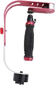 Angoily 1pc Photo Video Camera Fixing Tool Bow-Type Stabilizer Camera Holder Hand-held Camera Stabilizer for Videos(red)