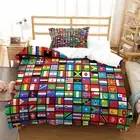 World Countries Flag Duvet Cover Bedding Set Soft Microfiber Polyester