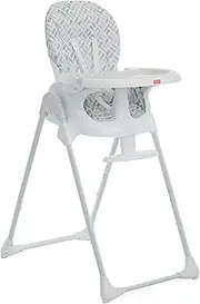 Fisher-Price Tiny Bites High Chair, Seven Adjustable Height Positions Baby High Chair, Easy Quick Fold Travel High Chair, Lightweight Easy to Clean Portable High Chair