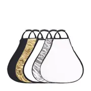 5 in 1 Triangle Handheld Collapsible Photo Studio Video Flash Light Reflector