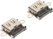 2Pcs Type C Charging Port Replacement for Switch Lite, USB Type C Power Socket Port, Repair Kit Accessories for NS Lite HDH-001