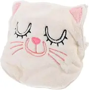 Hot Compress Facial Towel Mask for Women Cute Cat Design Full Coverage Skin Care Breathable Material for Daily Use and Steaming Treatments