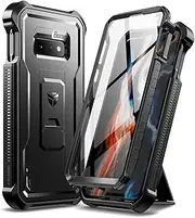 Dexnor for Samsung S10e Case, [Built in Screen Protector and Kickstand] Heavy Duty Military Grade Protection Shockproof Protective Cover for Samsung S10e - Black